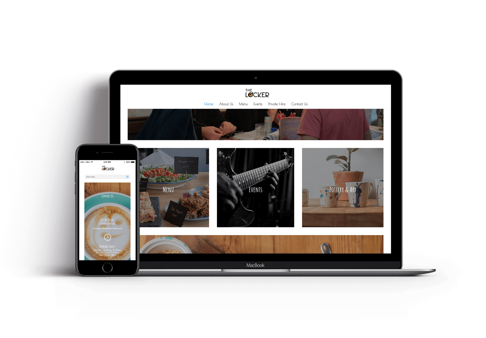 macbook mockup the locker cafe